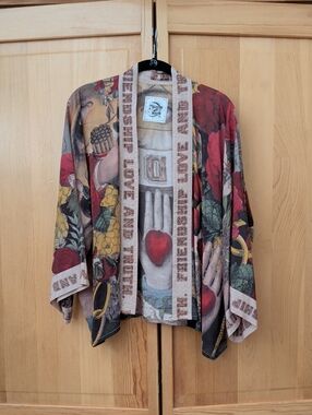 Market Of Stars Friendship Love And Truth Open Front Kimono